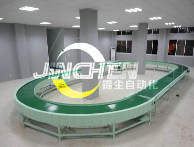 廠房里的循環皮帶輸送機