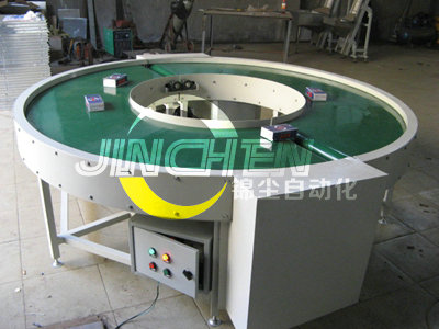 轉彎皮帶輸送機在輸送紙盒