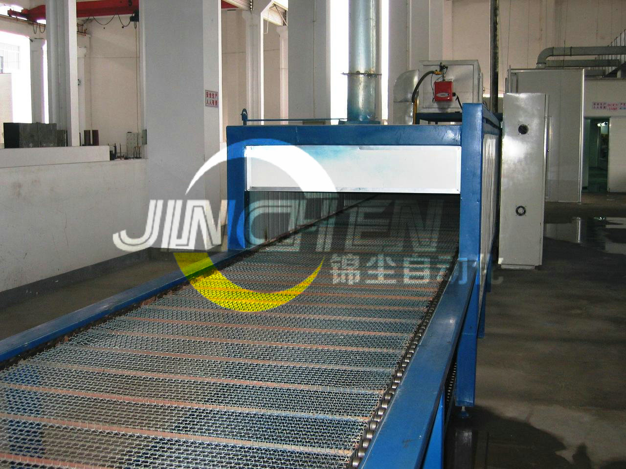 帶烘箱的金屬網帶線