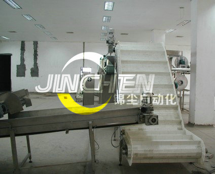 兩臺模塊網帶線銜接使用