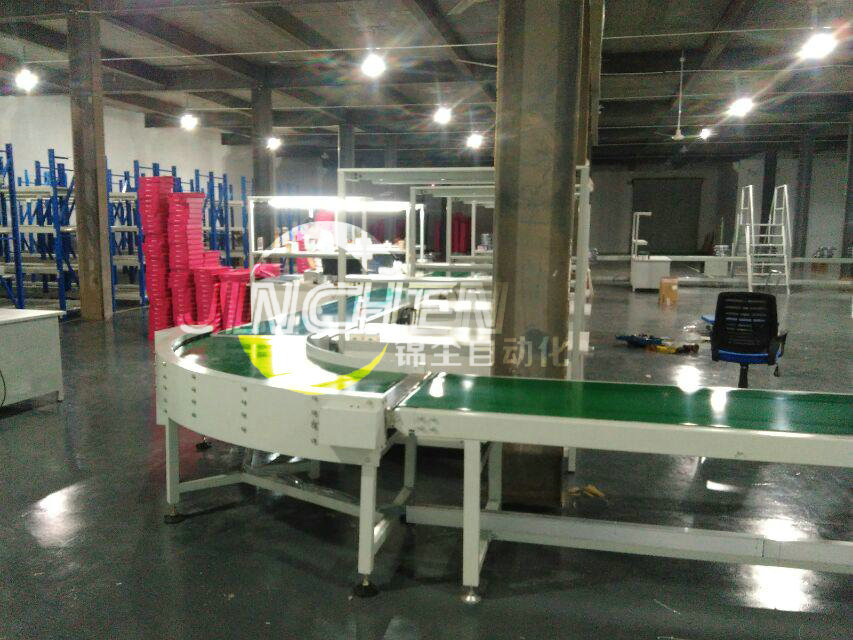 直線轉彎皮帶輸送線